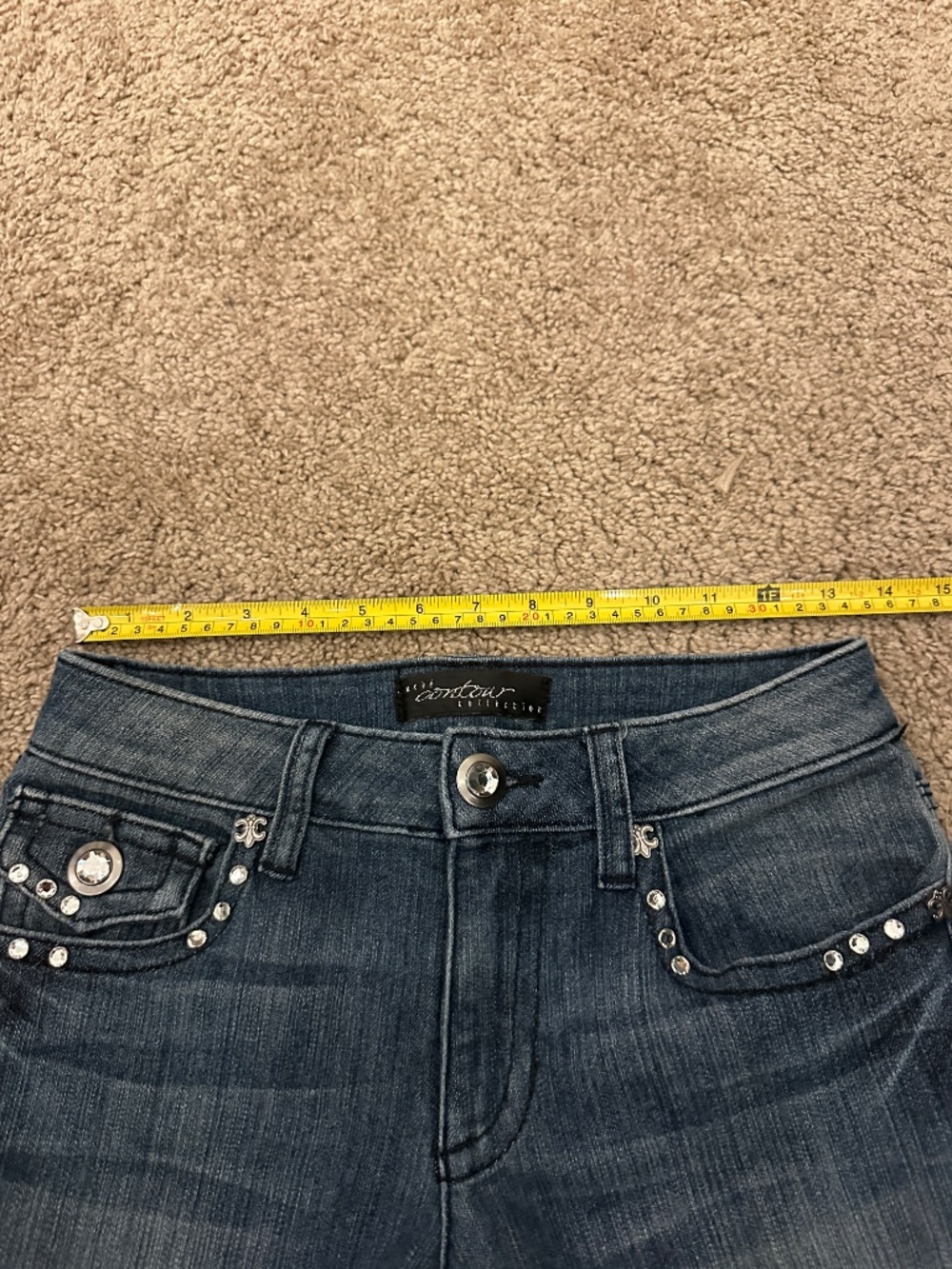 Y2K Rhinestone Bootcut Jeans - Picture 4 of 7
